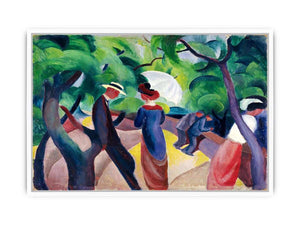 Promenade by August Macke Framed Print