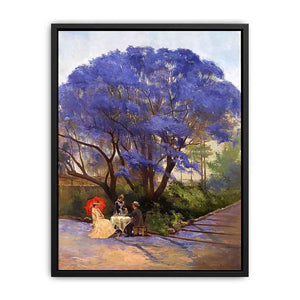 Under The Jacaranda by Godfrey Rivers Painting