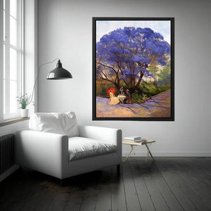 Under The Jacaranda by Godfrey Rivers Painting