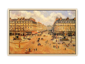 Avenue de l'Opera, Misty Weather Morning sunshine Art Print