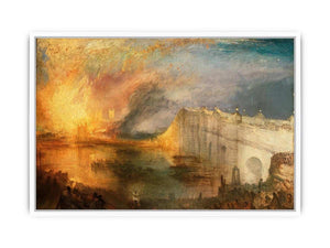 The Burning of the Houses of Parliament Framed Print