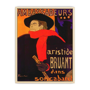 Ambassadeurs by Henri de Toulouse by Lautrec Art Print