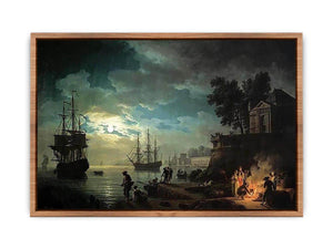 Night A Port in the Moonlight Poster