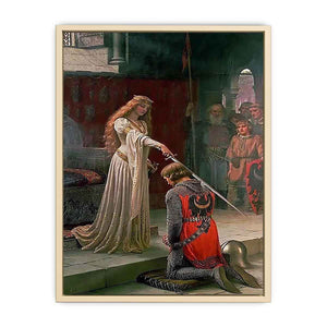 The Accolade by Edmund Blair Blair Leighton Art Print