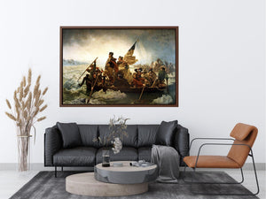 Washington Crossing the Delaware by Emanuel Gottlieb Leutze Painting