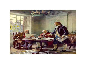 Writing the Declaration of Independence in 1776 by Jean-Leon Gerome