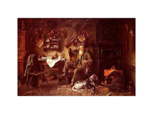 A Forester at Home by Ludwig Knaus