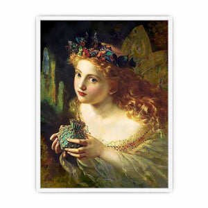 Take the Fair Face of Woman painting by Sophie Gengembre Anderson Framed Print