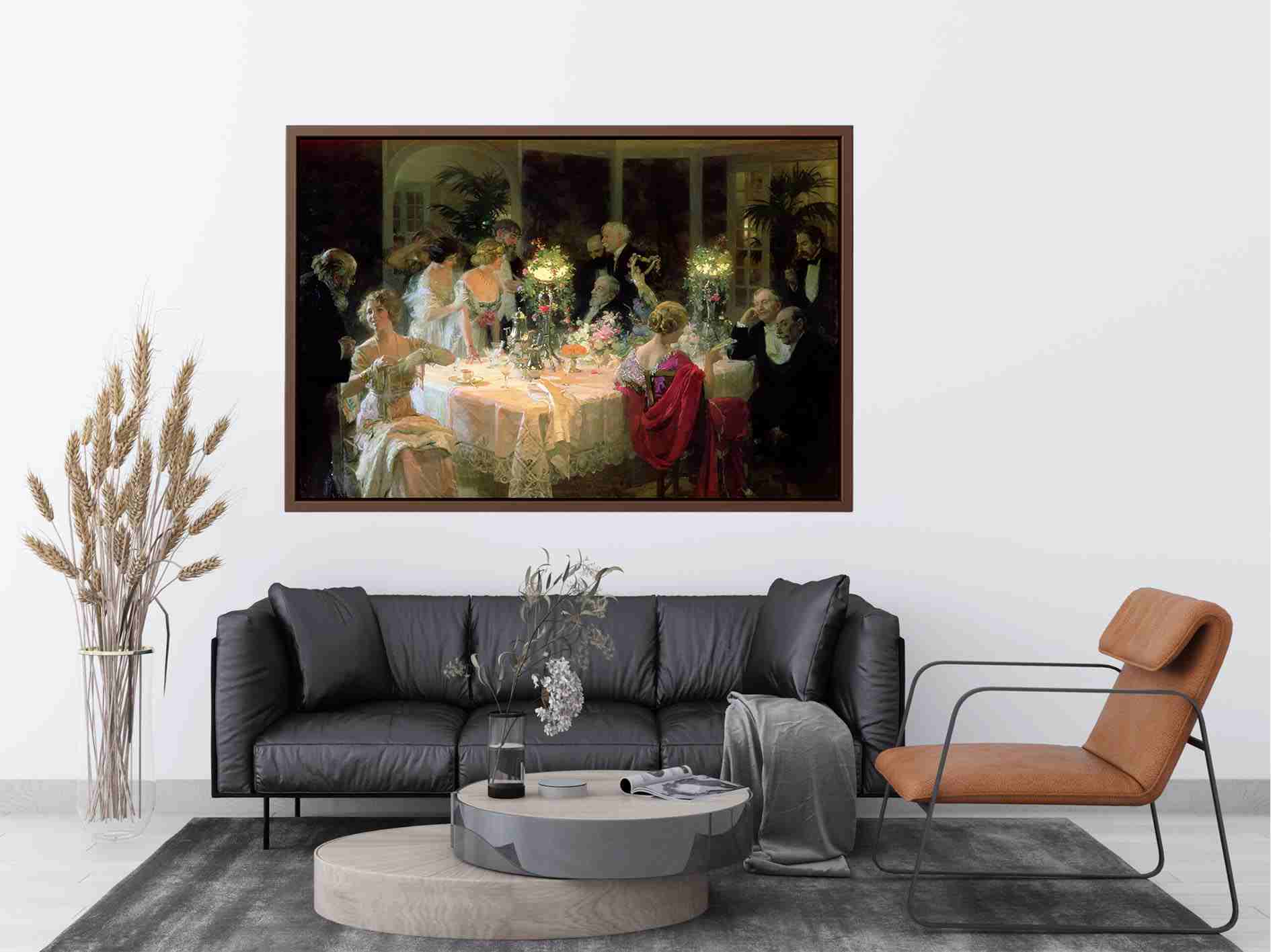 The Dinner Party by Jules Grun Painting