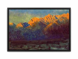 Sunrise in Sierras By Albert Birštadt Canvas Print