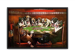 Poker Sympathy by Cassius Marcellus Coolidge Canvas Print