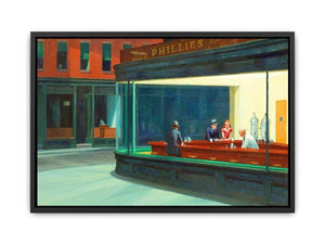 Nighthawks Painting Canvas Print