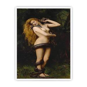 Lilith Painting by John Collier Framed Print
