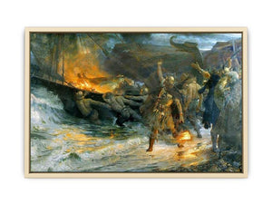 Funeral of a Viking Art Print