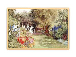 A Garden in July Streched canvas