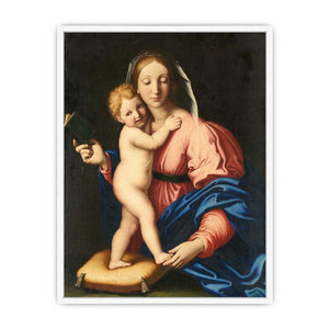 Madonna and Child Painting by Giovanni Battista Framed Print