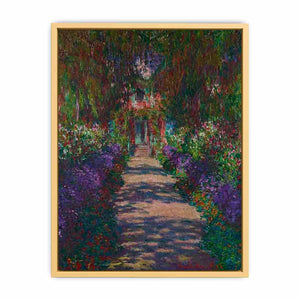 A Pathway in Monet's Garden in Giverny Streched canvas