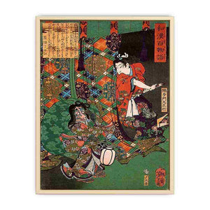 Masatsura Surprising a Fox Ghost Art Print
