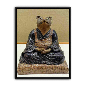 Raccoon dog form Canvas Print