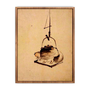 Hokusai tanuki tea kettle Poster