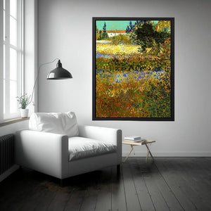 Garden in Bloom by Vincent van Gogh Painting