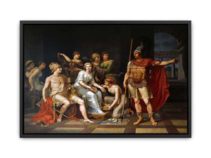 Hector Admonishes Paris and Exhorts Him to Go to War Canvas Print