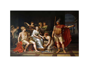 Hector Admonishes Paris and Exhorts Him to Go to War by Tischbein