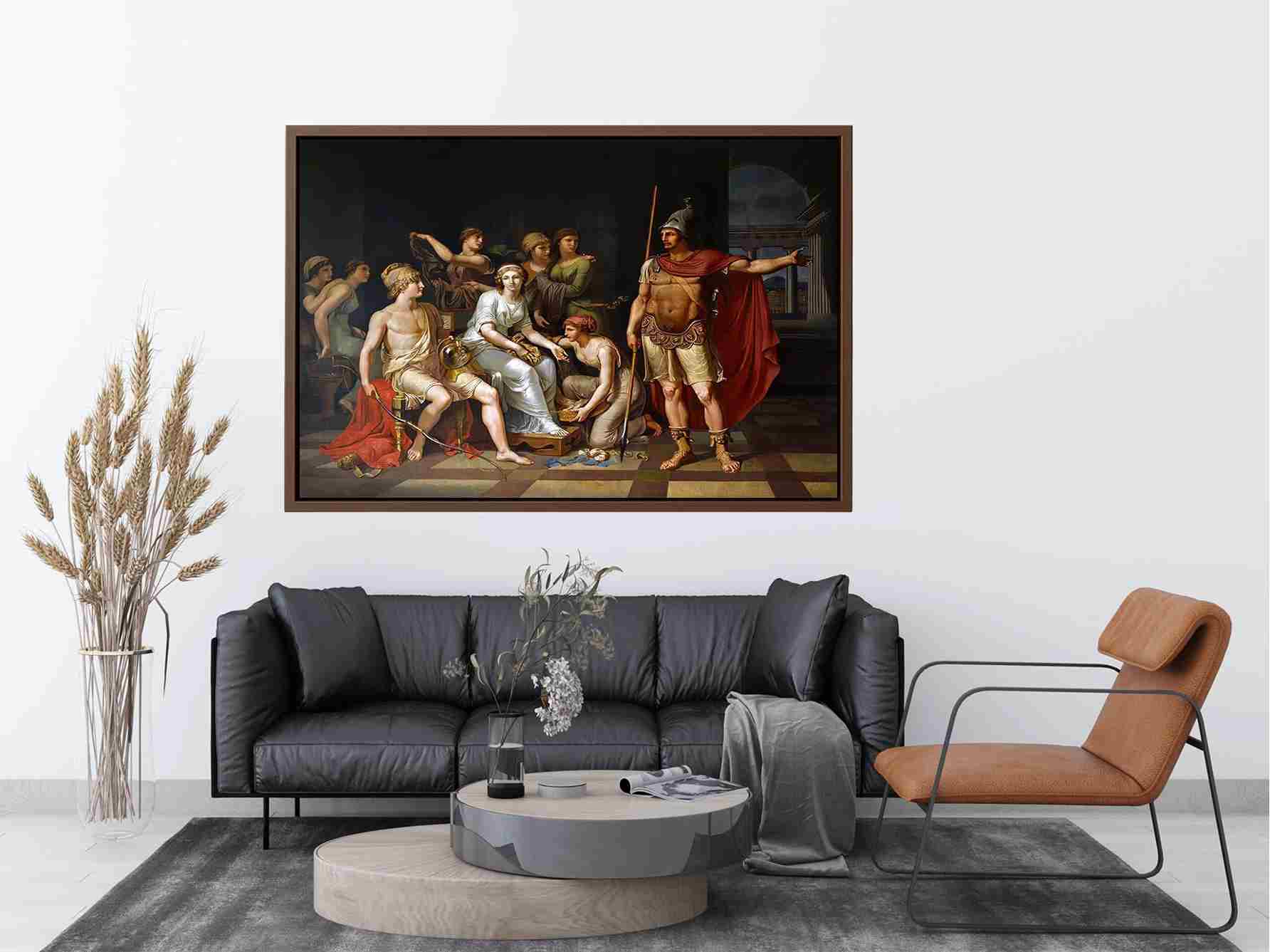 Hector Admonishes Paris and Exhorts Him to Go to War by Tischbein Painting