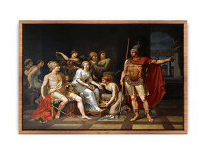 Hector Admonishes Paris and Exhorts Him to Go to War Poster