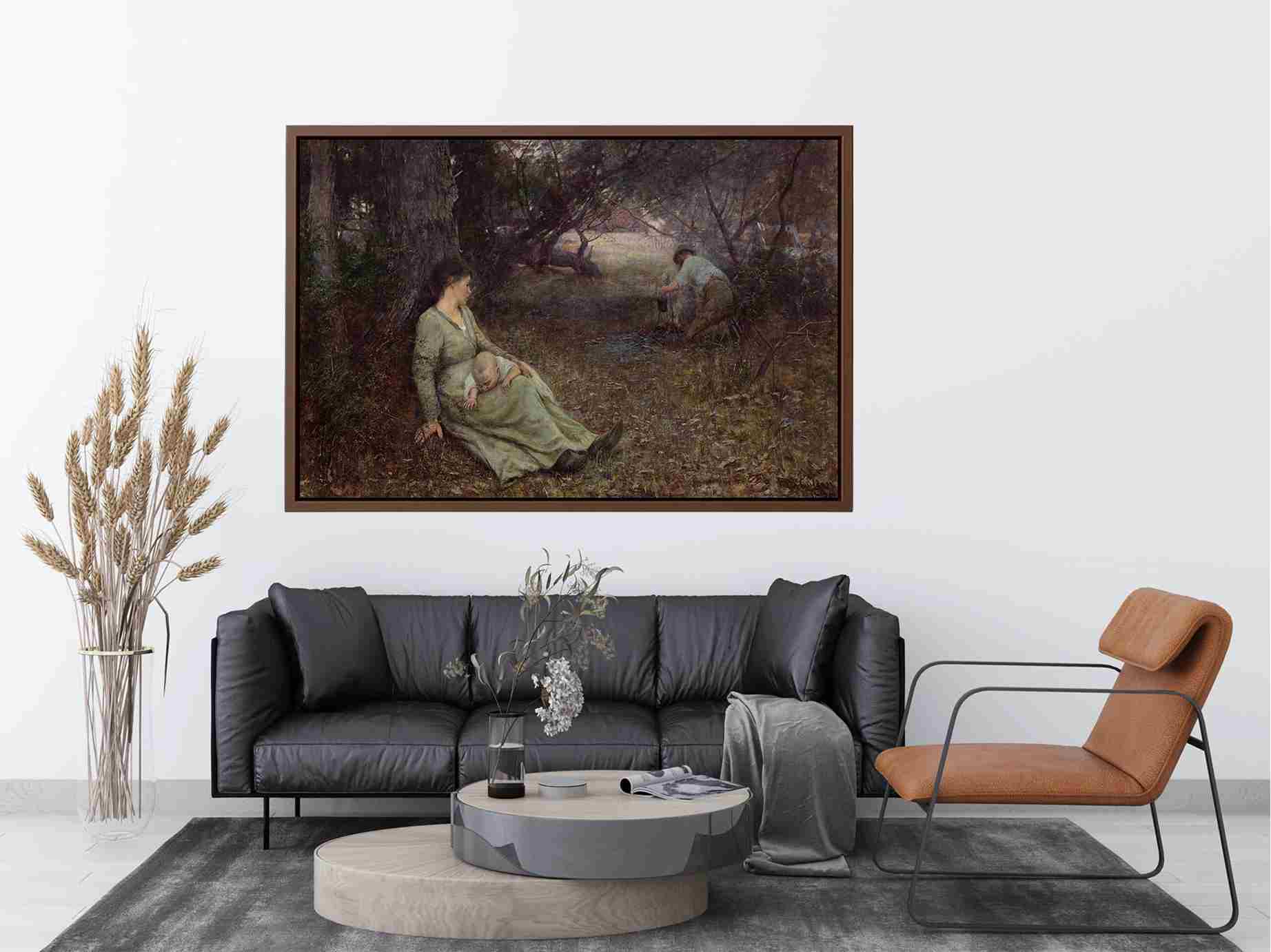 On the Wallaby Track by Frederick McCubbin’s Painting