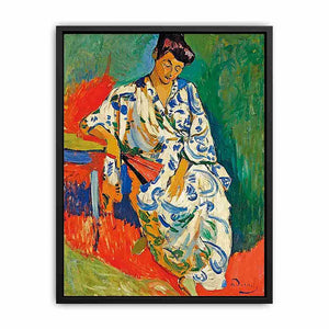 Madame Matisse in a Kimono by André Derain Canvas Print