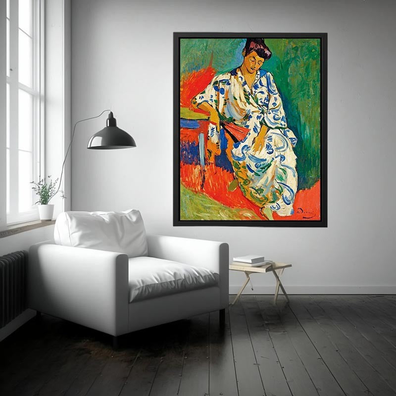 Madame Matisse in a Kimono by André Derain Painting