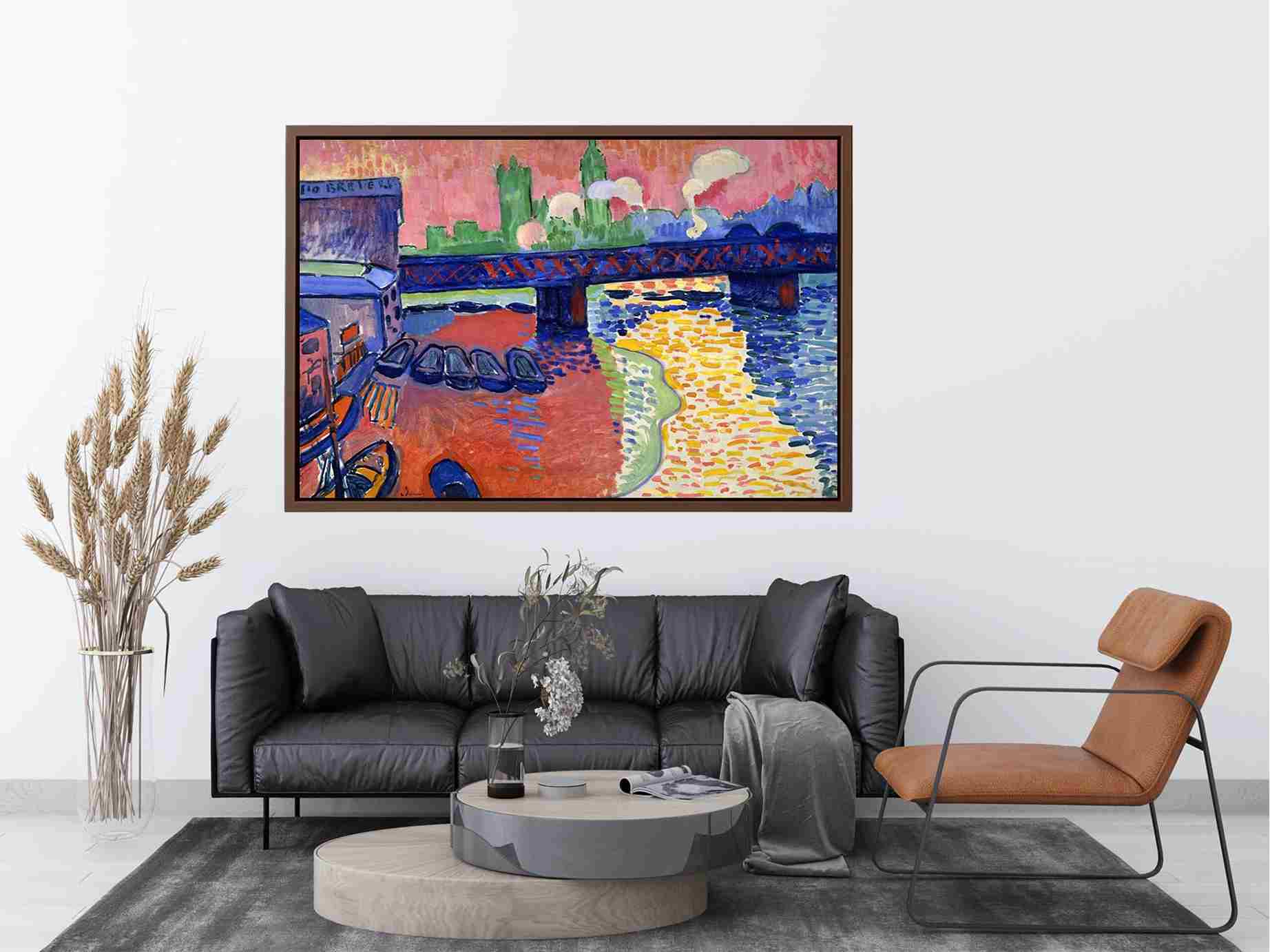 Charing Cross Bridge, London by André Derain. Painting