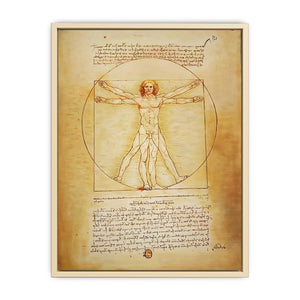 Vitruvian Man by Leonardo Da Vinci Art Print