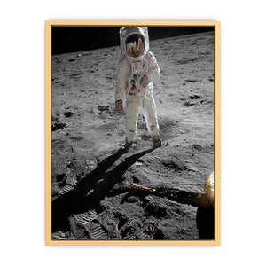 Astronaut Walk on Moon Streched canvas