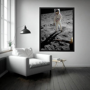 Astronaut Walk on Moon by Fame Art Gallery Painting