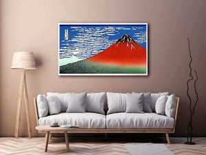 Red Fuji by Katsushika Hokusai