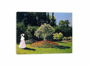 Woman In A Garden by Monet
