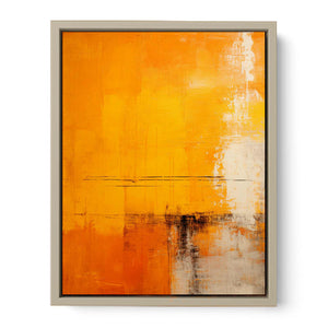 Yellow And Orange Abstract Painting Art Print