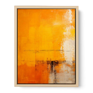 Yellow And Orange Abstract Painting Streched canvas