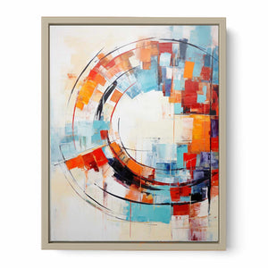 Circle Abstract Painting Art Print