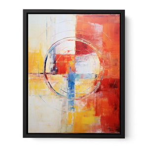 Abstract Painting Mix Color Canvas Print