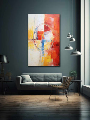 Abstract Painting Mix Color Painting