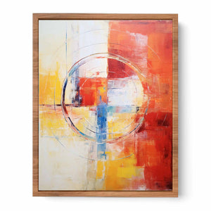 Abstract Painting Mix Color Poster
