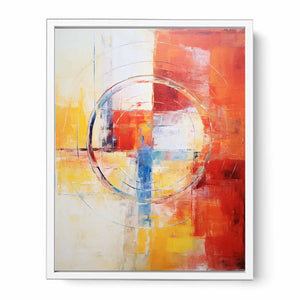 Abstract Painting Mix Color Framed Print