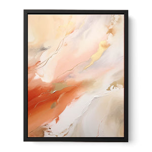 Nude Color Abstract Painting Canvas Print