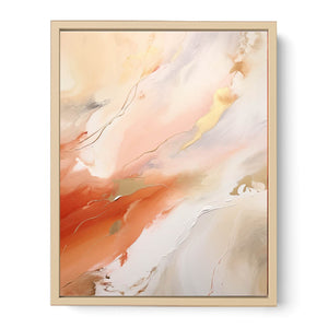 Nude Color Abstract Painting Streched canvas