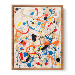 Rainbow Drip Painting Poster