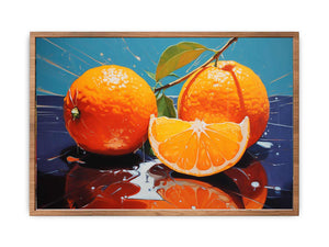 Orange Art Painting Poster