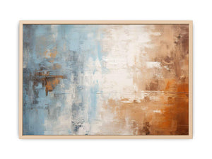Blue Brown Painting Streched canvas